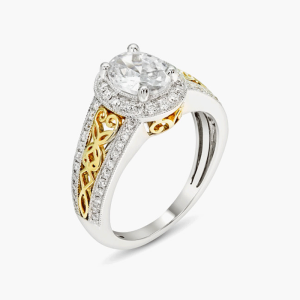 انگشتر طلا 18 عیار زنانه مدل قلب توپر کد M557